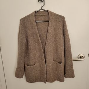 Jenni Kayne Taupe Wool Cardigan